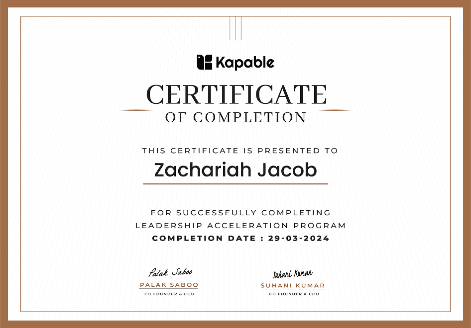 Leadership Certificate